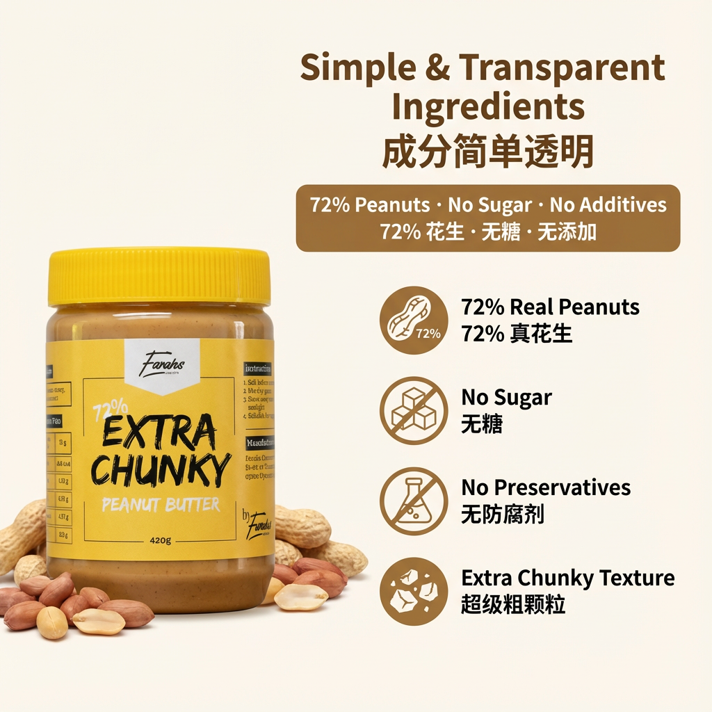 75% Extra Chunk 花生酱